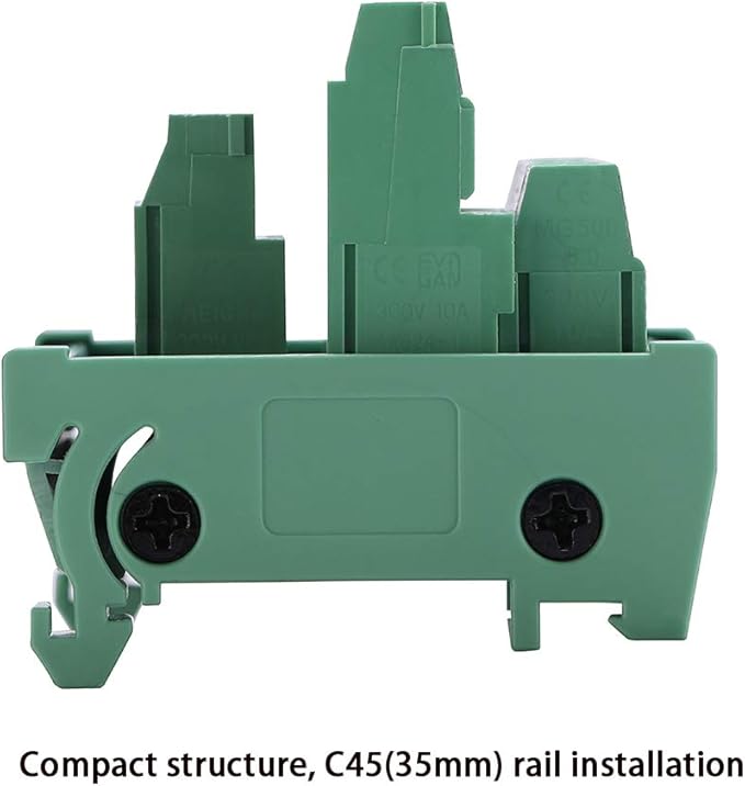 ANMBEST 2 in 8 Out Terminal Blocks Module, 25A DIN Rail and Panel Mounting - Image 6