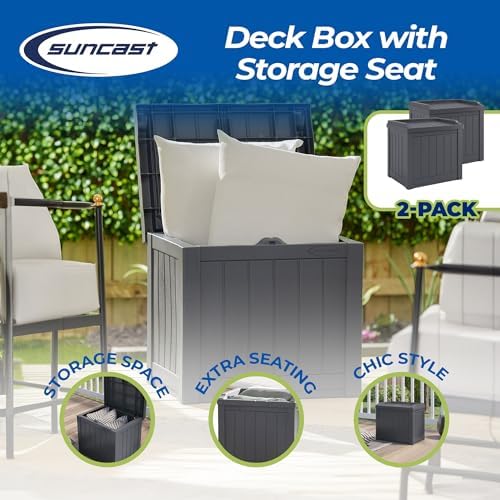 suncast 2 pack 22 gallon indoor or outdoor shown in use