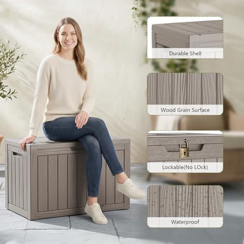 vixzen 50 gal package delivery box lockable outdoor on a desk or shelf