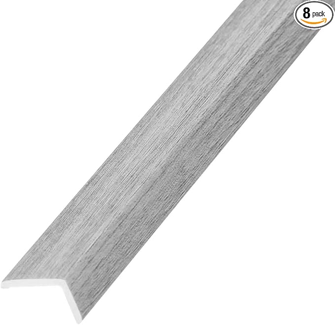 OUZUGIE 8-Pack 57 Inches, WPC Slat Wall Panel Trim, Corner Guard by OUZUGIE