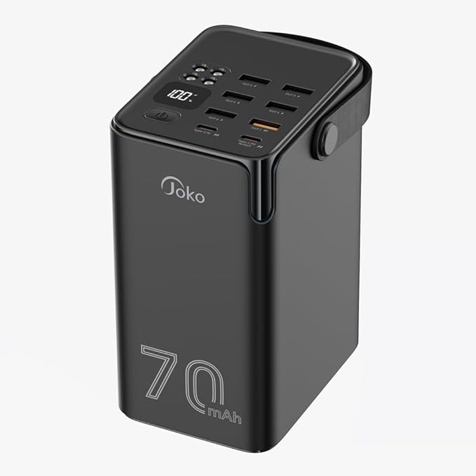 JOKO 70000mAh Power Bank High Capacity 20W PD 3.0 Fast Charging 22.5W Max Large by JOKO