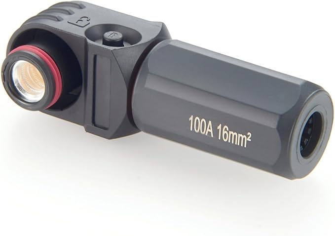 Right Angle 6mm 16mm² 100A Single Core Battery Energy Storage Connector IP67 by Unknown