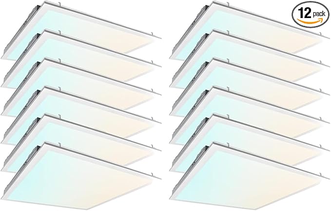2x2 FT LED Light Flat Panel, Color Temperature Selectable 3K | 4K | 5K by LEDENERGYPLUS