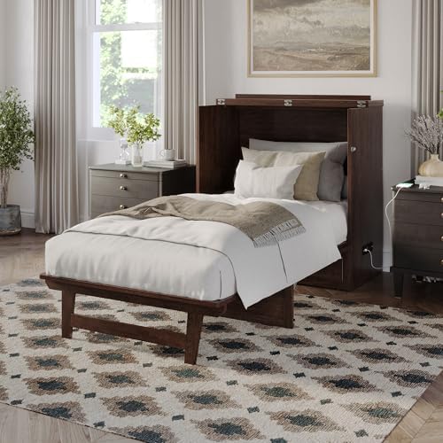 afi, northfield murphy bed chest twin xl with, side view