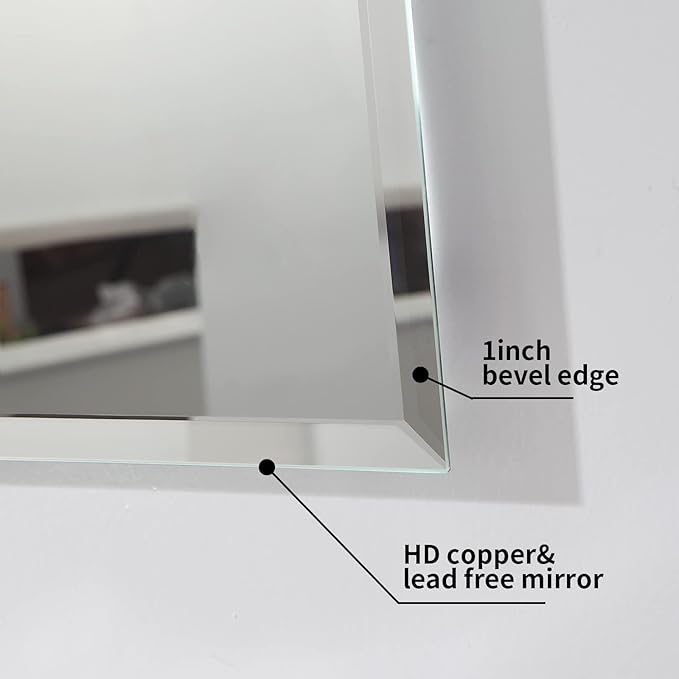 Mirrorons Beveled Mirror, Bathroom Mirrors - Image 4