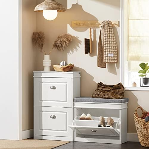 haotian small shoe cabinet for entryway on a desk or shelf