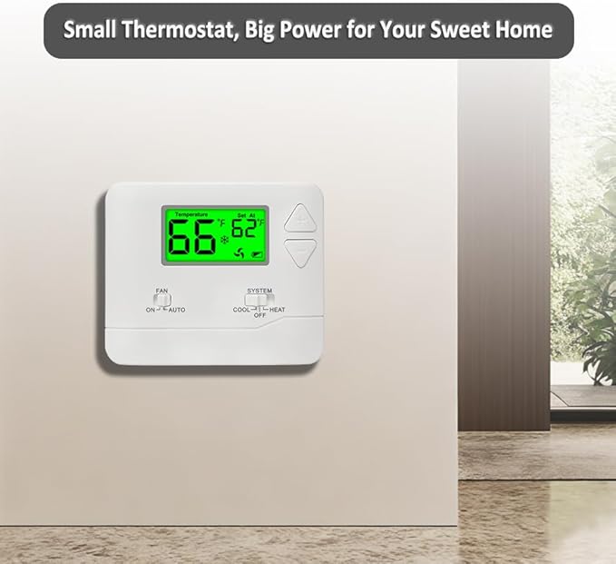 NonProgrammable Thermostat for House, Digital Energy-Saving Thermostat - Image 7