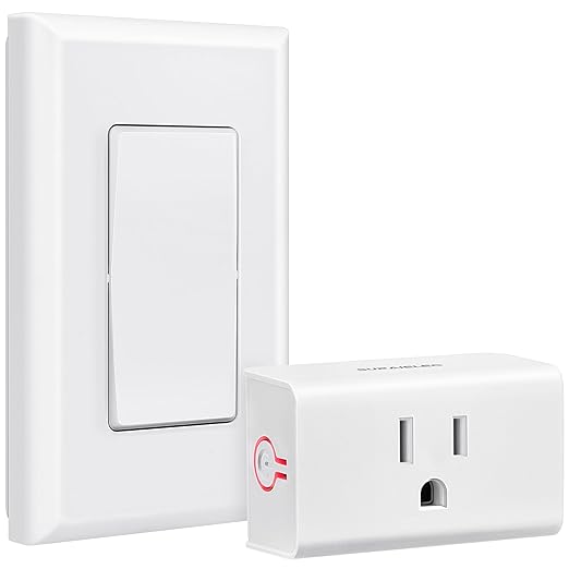SURAIELEC Wireless Light Switch Remote Control Outlet, No Wiring Needed by SURAIELEC