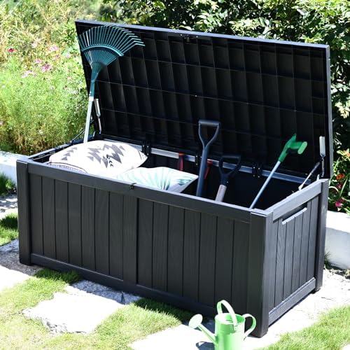 modern-depo 120 gallon pp deck box waterproof outdoor, package contents