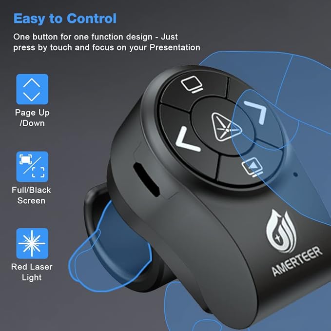 AMERTEER Wireless Presentation clicker - Image 4
