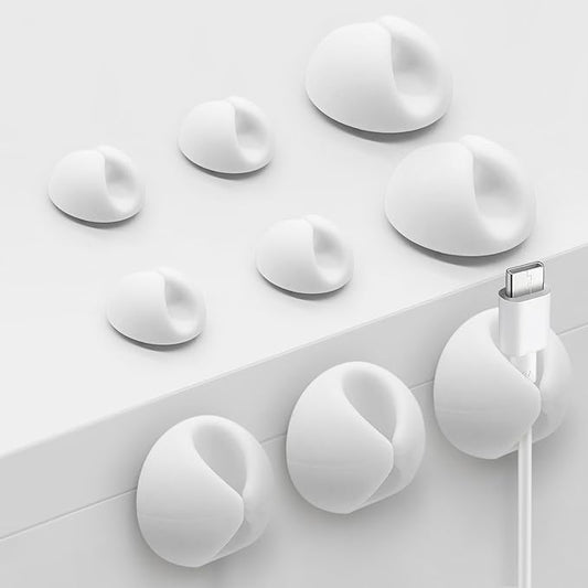 SmiLife Phone Charger Cord Holder, Mini Cable Clips Wire Organizer, Cable by MYKURS