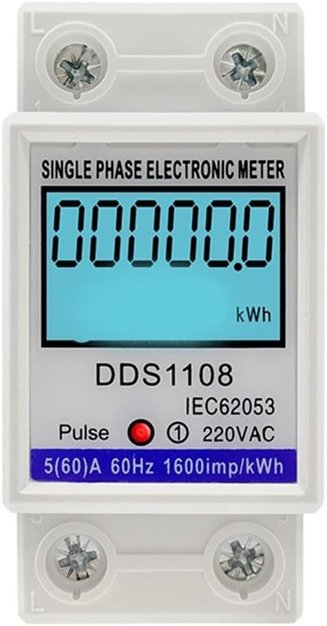 Digital Energy Meter LCD Display 50A 60A Single Phase Power Monitor Electric - Image 5