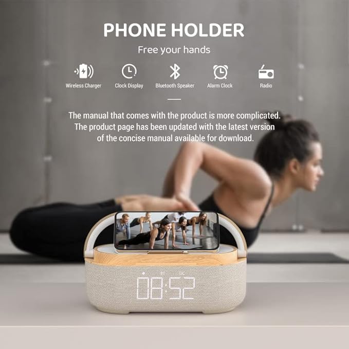 COLSUR Bluetooth Speaker Alarm Clock - Image 6