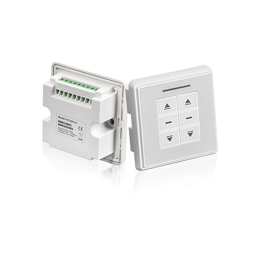 AC228-01 Crystal Style Double Routes Radio Receiver, AC to 24V Motor Switch by HUIYEETEX