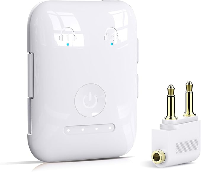 Premium Bluetooth 5.4 Transmitter, Airplane Wireless Adapter, Supports 2 by YFYYFMakeyourlifesmart