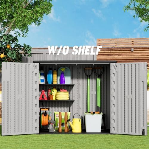 mrosaa outdoor storage cabinet for patio & garden, close-up detail
