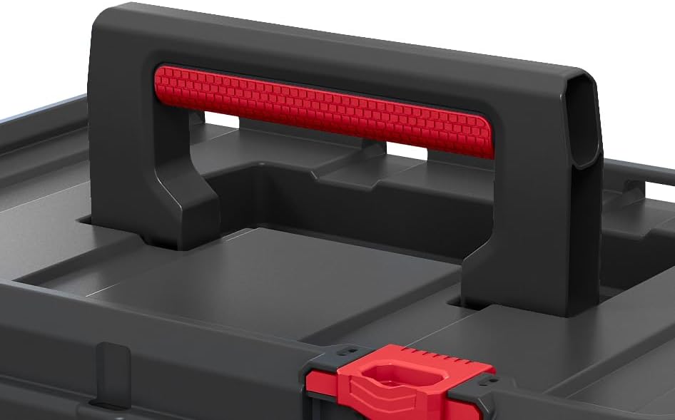 keter stack n' roll modular diy toolbox, stackable showing dimensions