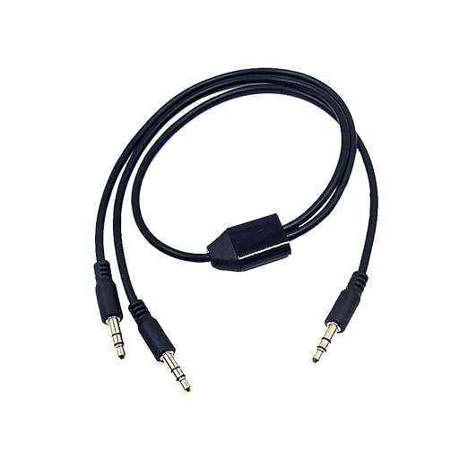 Kework 1.6ft 3.5mm Splitter Audio Cable, 1 Male to 2 Ways Male 1/8 Inch 3.5mm by Kework