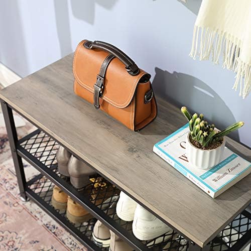 vasagle 3-tier shoe rack, storage bench with metal, package contents