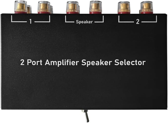 Y.D.F 2 Port Amplifier Speaker Selector, 2-in-1-Out Amp Speaker Switcher - Image 2
