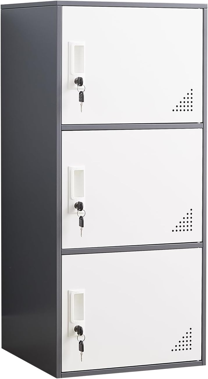 student locker organizer, multi-door steel locker, small locking, main product view
