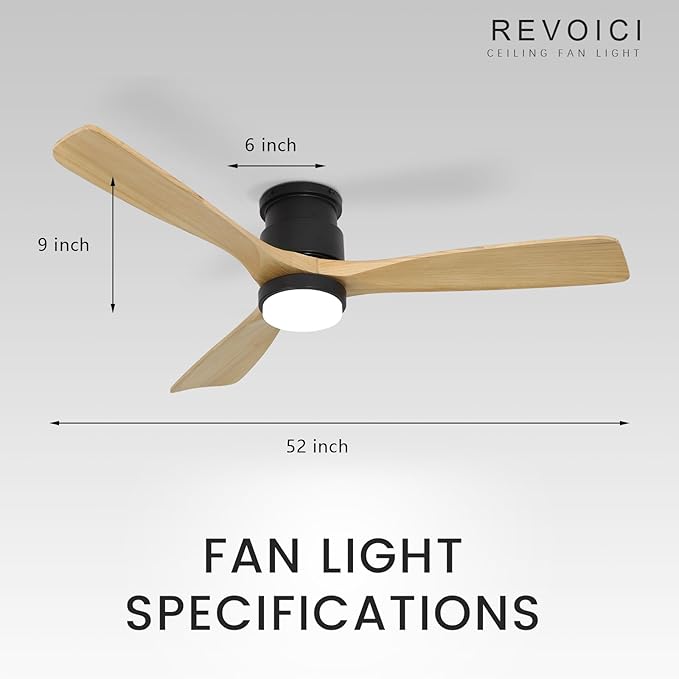 revoici Flush Mount Ceiling Fan - Image 6