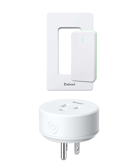 Zoiinet Remote Control Outlet Plug Switch, Buckle Design & Removable Wireless by Zoiinet