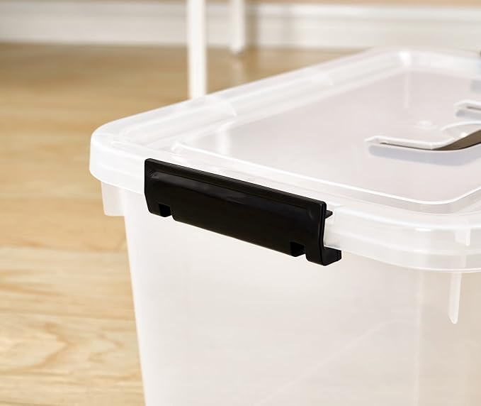 JUJIAJIA 6 Quart Clear Storage Latch Box/Bins - Image 5