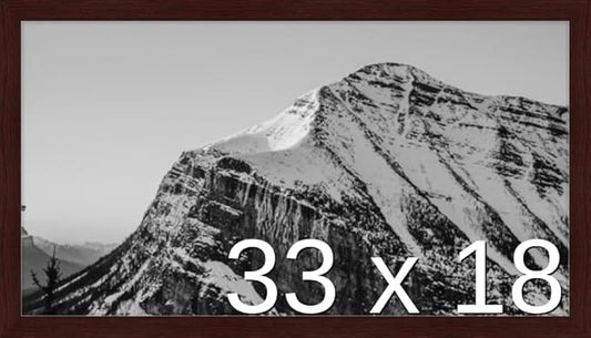 Frame It Easy 33 x 18 Merlot Wood Frame by FrameItEasy