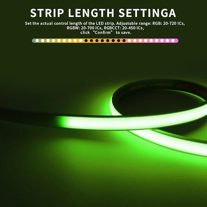 LOAMLIN DR04W RGBW SPI SMD COB 3PIN Addressable LED Strip 2.4GHz Tuya WiFi - Image 4