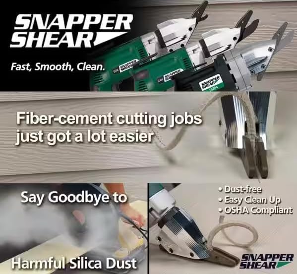 PacTool Backerboard Shear - Fiber Cement Siding Cutter, Contractor Grade | Professional power tool cuts fiber cement backerboard for siding and tile installation. Heavy-duty steel construction.