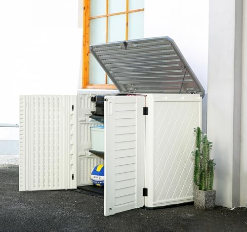 homspark storage shed weather resistance, multi-purpose outdoor storage, view 9