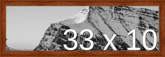 Frame It Easy 33 x 10 Russet Wood Frame by FrameItEasy