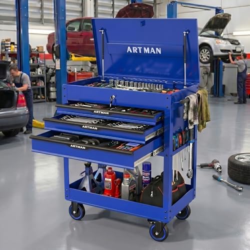 ryh 3 drawers 32" w rolling tool chest shown in use
