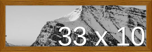 Frame It Easy 33 x 10 Hazel Wood Frame by FrameItEasy