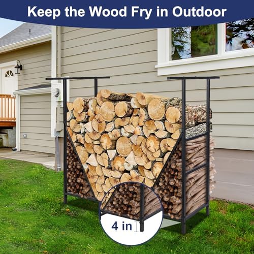 honest outfitters 4ft firewood rack outdoor, adjustable heavy, package contents