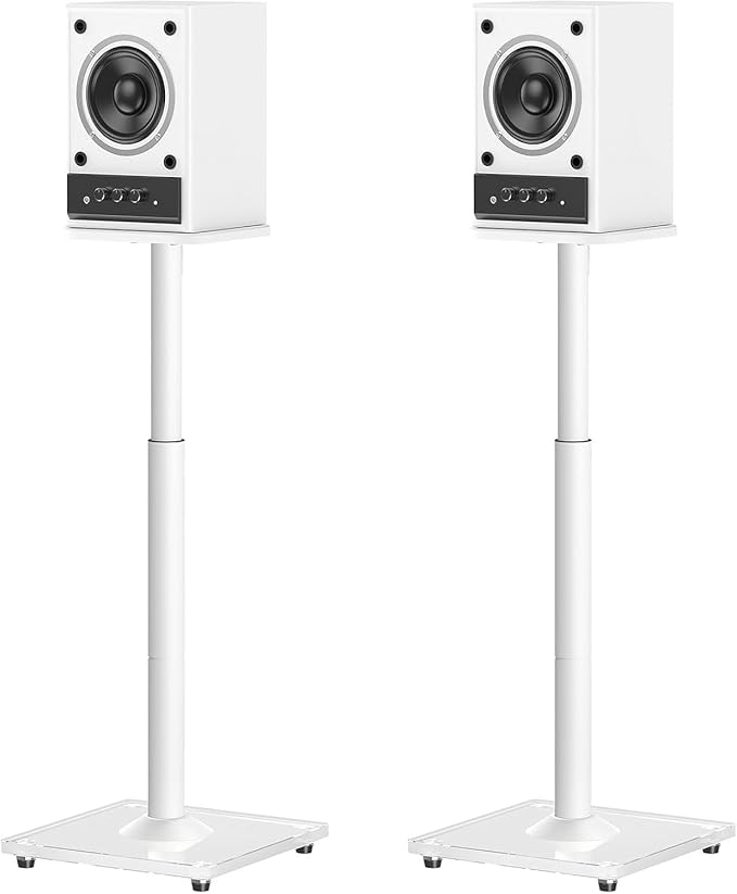 ELIVED Universal Speaker Stands Height Adjustable 28"-37.4", Bookshelf Speaker by ELIVED