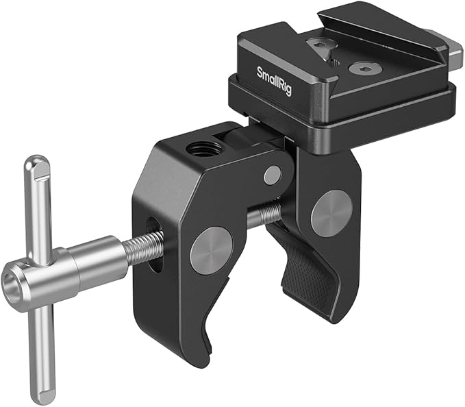 SMALLRIG V-Mount Crab-Shaped Clamp, 15-40mm Non-Slip Clamp, 1.5kg Load-Bearing by SmallRig