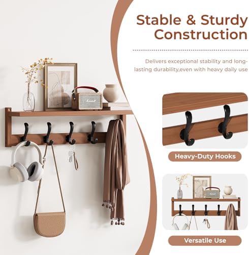 27.6" shoe rack bench with coat rack, 3-tier, close-up detail