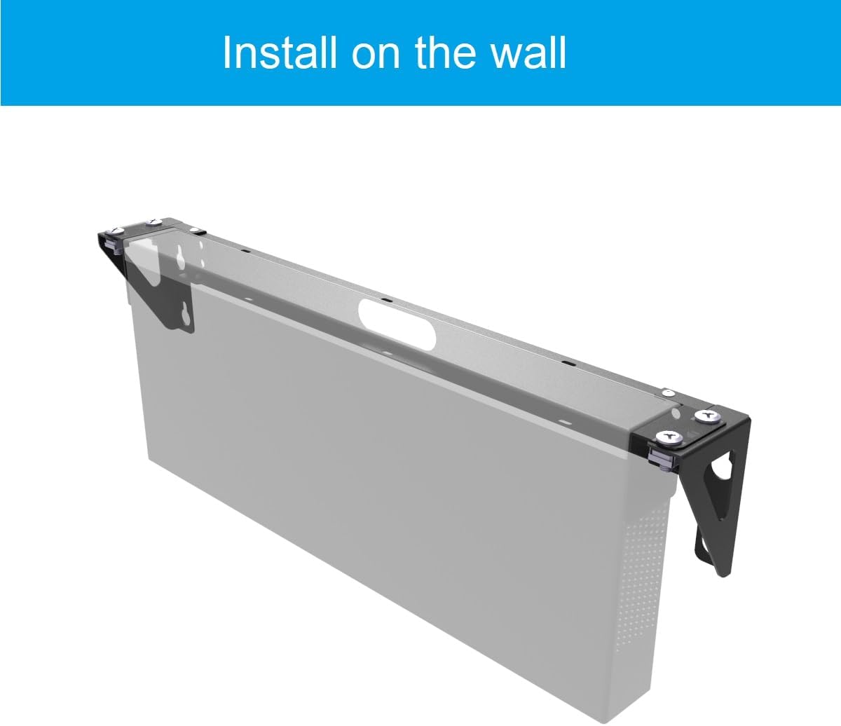 1U Vertical Wall Mount Rack - Steel Vertical Patch Panel Mounting Bracket for 19 inch Networking Equipments (Pack of 2)