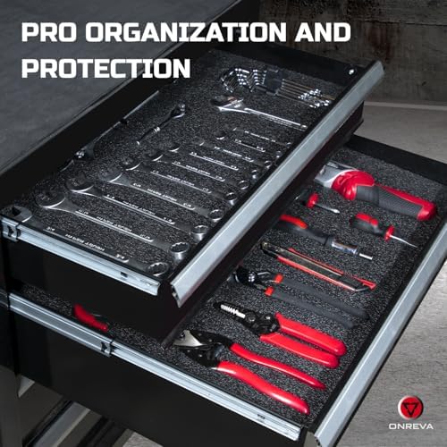 onreva tool box foam organizer 48x16x2 inch 1pc showing dimensions