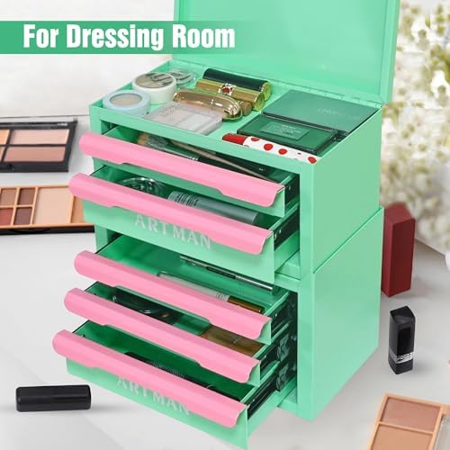 mini metal tool box, 2+3 layer portable steel, package contents