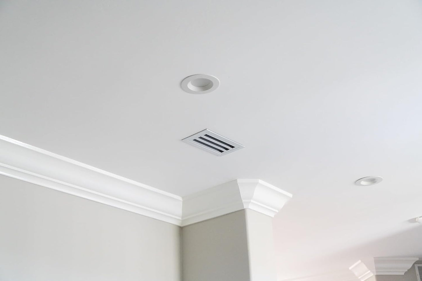 QuietCool 10x4 Modern Design AC Grille - Aluminum White - Air Vent - Linear Slot Diffuser - Register Grille for Heating and Cooling - Compatible with Ceiling, Wall, or Floor Registers