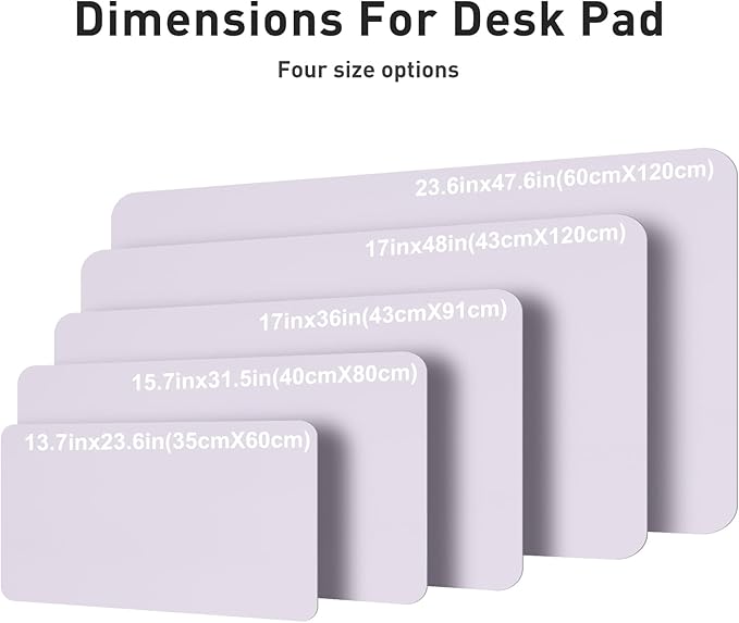 Aothia Faux Leather Desk Mat – Large Mouse Pad, Non-Slip PU Leather Blotter - Image 5
