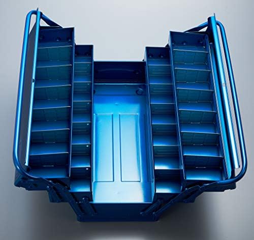 trusco gt-470-b 3-tier tool box, 18.6 x 8.7, side view