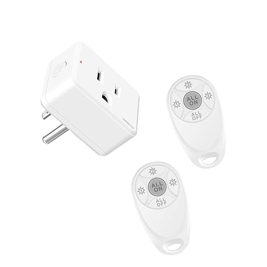 Greencycle Remote Control Outlet, 2 Wireless Light Switches and 1 Outlet Plug by greencycle