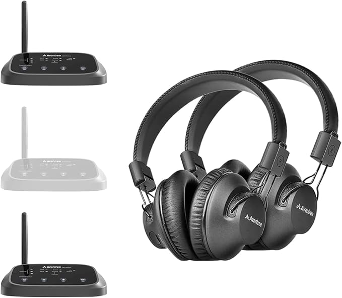 Avantree Shift - Wireless TV Multiple Headphones Pack, by Avantree