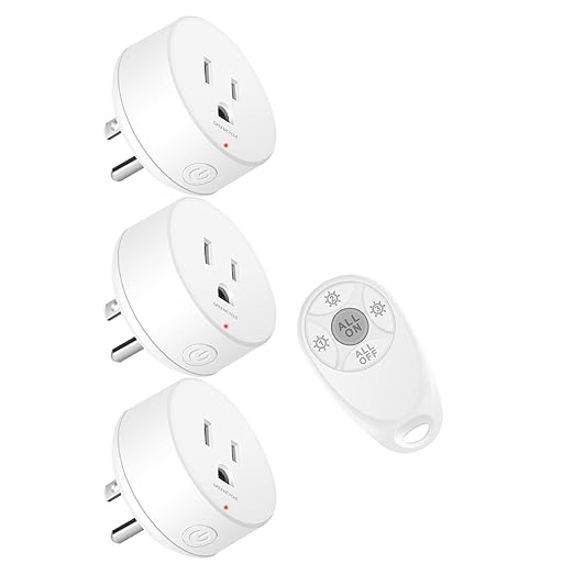 Remote Control Outlet, Wireless Light Switch, 500ft Range, No Wiring Needed by greencycle