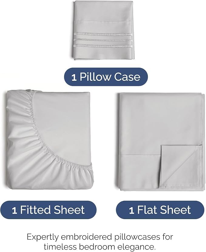 Twin Size 3 Piece Sheet Set - Image 2