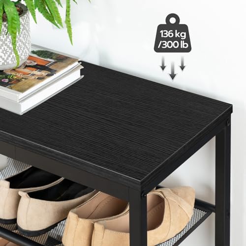 hoobro shoe bench, 3-tier shoe rack,industrial shoe organizer, package contents